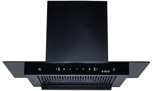 Image of Elica 75cm 1500 m3 /hr Filterless Autoclean Kitchen Chimney T-Shape with 15 Years Motor & 5 Years Comprehensive Warranty | FLAT FL 750 HAC LTW MS NERO | Black | Touch + Motion Sensor Control
