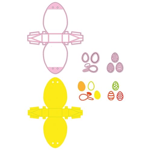Matrice de Découpe Boîte Cadeau Œuf de Pâques 8 Cutting Dies - 5