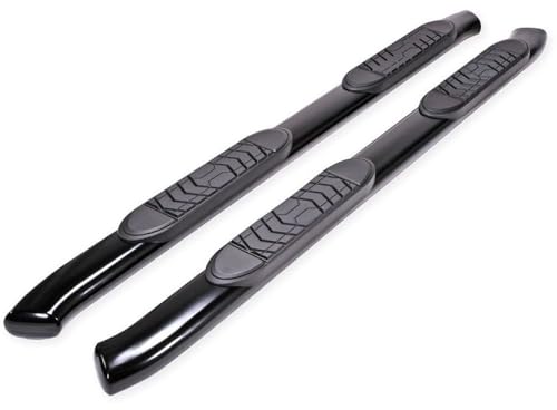 Estribos ovalados 5 pulg negra TrailFX A7066B para Chevrolet Silverado