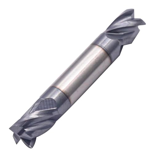 Image of 5Pcs 3 /8 inch 4 Flute Solid Carbide Square End Mill - Double End - AlTiN Coated | 35 Degree Helix, 3 /8 inch Cutting Diameter, 3 /8 inch Shank Diameter, 9 /16 inch Length of Cut, 2-1 /2 inch Overall Length