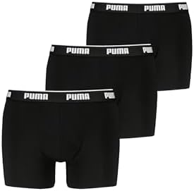 PUMA Men's Basic Boxer Shorts - Pack of 3 - Black image 5