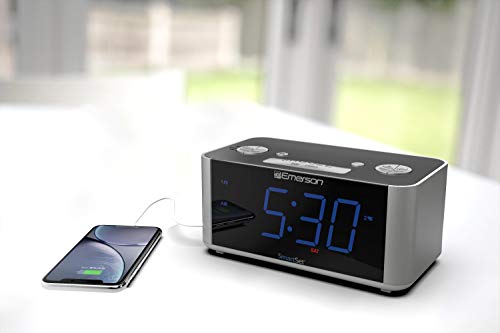 Emerson Smartset Alarm Clock Radio, Usb Port For Iphone/Ipad/Ipod/Android And Tablets, Cks1708 #TOP4