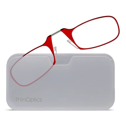 Image of ThinOptics unisex-adult Universal Pod Case + Rectangular Reading Glasses