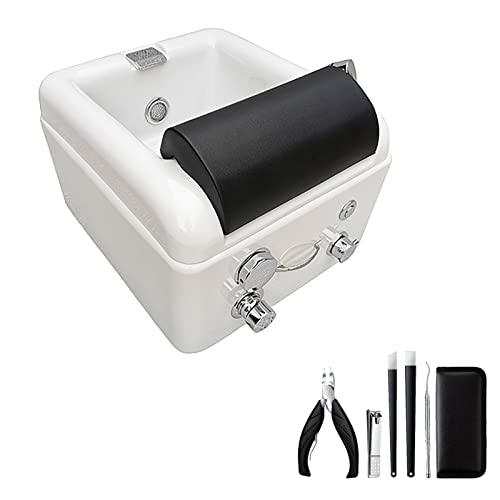 WYOERN Salon Massage Equipment Foot Soaker Foot Baths & Spas Acrylic Massage Footbath Square Foot Bath Salon Acrylic Pedicure Chair Bowl Pedicure Sink (Size : Bath+Pedicure)