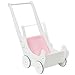 vidaXL Poussette pour Poupée Bois Blanc Jouet Enfant Landau pour Poupée