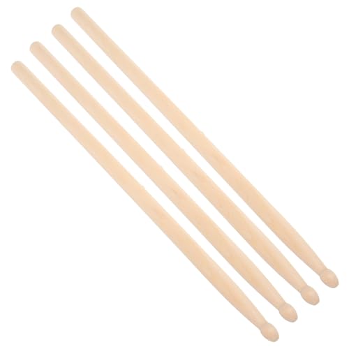 2 pares de baquetas de madera para batería de jazz con agarre cómodo y uso versátil para principiantes y sesiones de práctica confiables miniatura 1