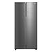 Midea MDRS619FIE46 460L American Side-By-Side Fridge Freezer, Total No Frost, WiFi Smart Control, PlasmaPure Fresh System, 271L Fridge, 189L Freezer, 83.5W x 63.5D x 177.5H cm, Stainless Steel