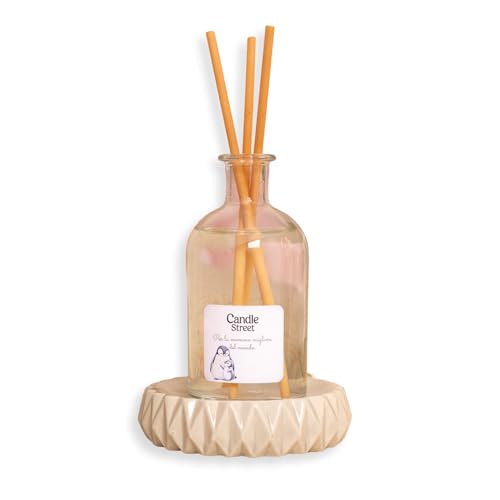 Ambientador de almendra y talco premium Per Te, difusor de diseño italiano con base natural 2