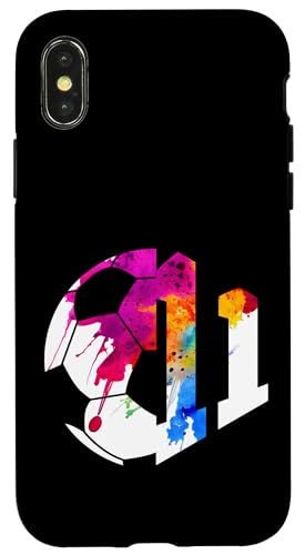 NUMBER 11 YEARS FOOTBALL 11th BIRTHDAY �X�}�z�P�[�X iPhone X/XS �p