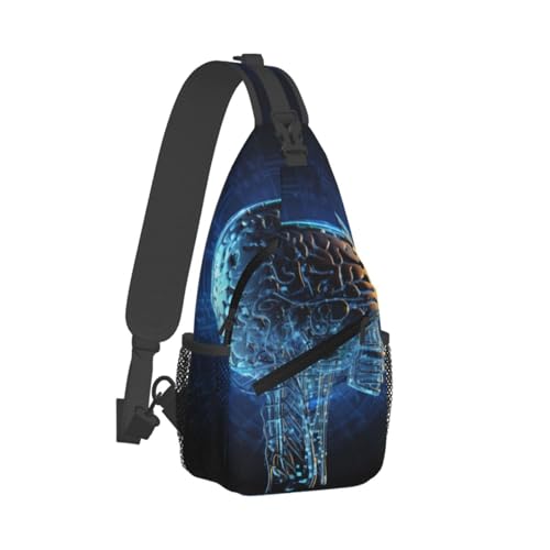 Bolso cruzado para hombre tipo bandolera negro miniatura 2