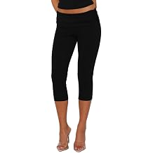 ROAONOCOMO Womens Low Rise Foldover Capri Yoga Leggings Y2K Slim Fit Stretchy Capri Pants Athletic Gym Lounge Pants