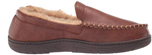 Haggar Men's Venetian Slipper Indoor/Outdoor House Shoe With Memory Foam Comfort Slipper, Smooth Tan, X-Large #TOP5