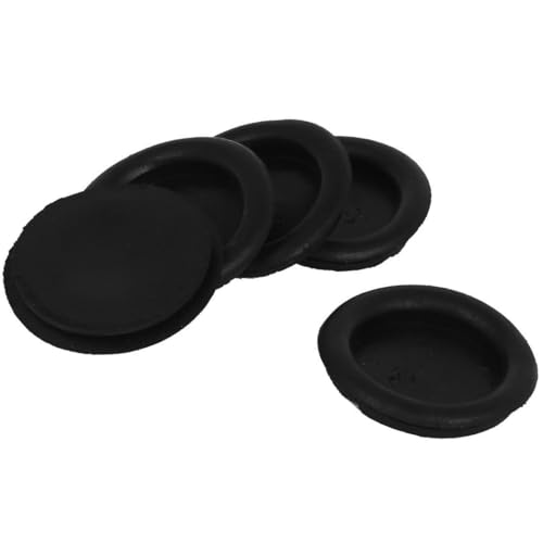TA-VIGOR 5Pcs Rubber Blanking Grommet, 35mm Black Rubber Grommets Electrical Holes Cable Wire Gaskets Protector for Wires, Plugs, Cables Holes, Car, Boat, Pump, Plumbing, Cable Wiring