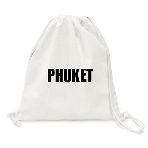 Sac de voyage Phuket Thaïlande en toile souple avec cordon de serrage pratique