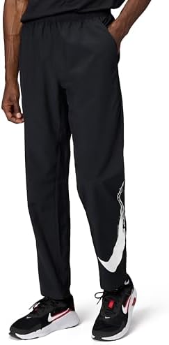 Nike Form Vielseitige Hose Mit Offenem Saum Und Für Herren, Schwarz/Weiß, HV0390-010, 2XL