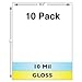 10 Mil Gloss Full Sheet Laminates - 10 Pack