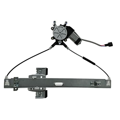 Image of TRQ Front Passenger Side Power Window Motor and Regulator Assembly Power Compatible with 2005-2010 Dodge Dakota 2006-2009 Mitsubishi Raider 2011 Ram Dakota