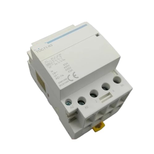 Contacteur modulaire 4P 63A 220V pour planifier la recharge de voiture électrique et chauffe-eau