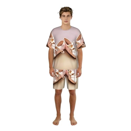 Pyjama homme imprimé ballerines en coton pour détente et week-end