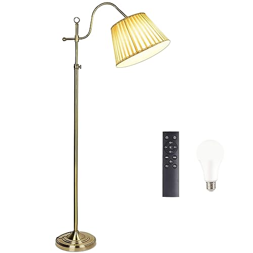 Lámpara de suelo retro para salón y oficina, regulable y ajustable con mando