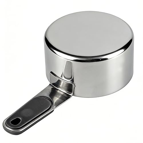 Vaso medidor inoxidable 3/4 taza 180ml mango magnético miniatura 4