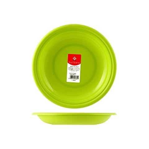 HOME - Plato Hondo de plástico, Verde Cover