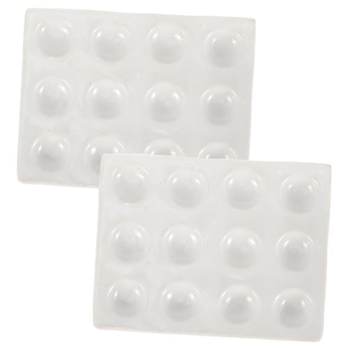 TIDTALEO Porcelain Spot Plate 2 Pcs Ceramic Reaction Plate Porcelain Reaction Well Plate