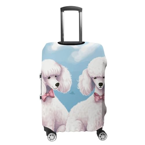 Carry on Luggage Cover Poodles Dogs Suitcase Covers for Luggages Tsa Approved Travel Luggage Sleeve Protector Elastic Suitcase Protector Anti-Scratch Washable Fits 19-30 Inch Case -L4