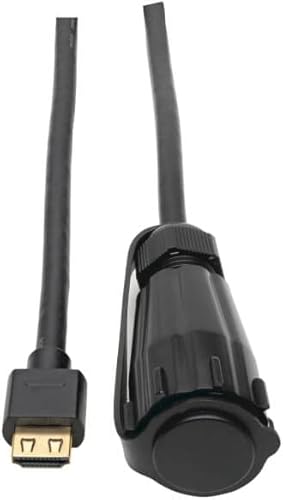 Miniatura 3 de Tripp Lite Cable HDMI de alta velocidad con conector IP67 protegido (MHDMI industrial, Ethernet, 4K, 3 pies (P569-003-IND)