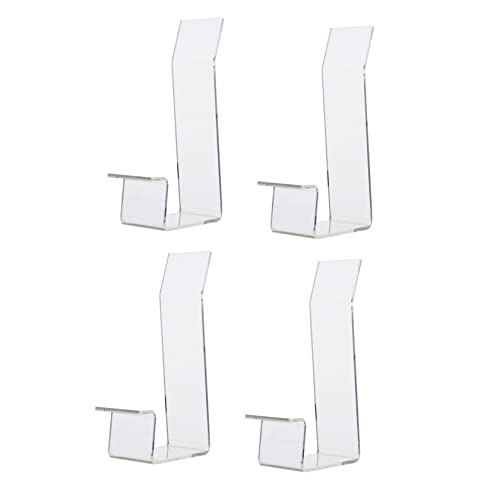 MUCKLILY 4pcs Acrylic Shoe Rack Shoe Display High Heel Display Rack for Shopping Mall