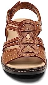 Clarks womens Leisa Janna Sandal, Tan Leather, 8.5 US | Image 2