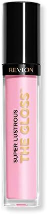 Lip Gloss by Revlon, Super Lustrous The Gloss, Non-Sticky, High Shine Finish, 207 Pink Sky, 0.13 Oz