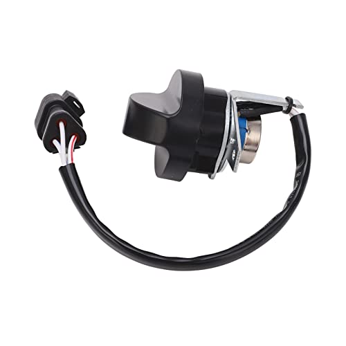 Commutateur de bouton de moteur d'accélérateur d'excavatrice à 3 broches, prise triangulaire sans faux marquage Commutateur de bouton de moteur d'accélérateur à 3 broches précis pour Cover