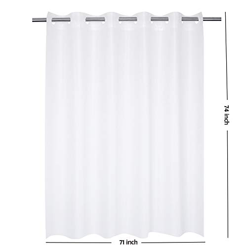 River Dream Hotel Grade No Hooks Needed Waterproof Shower Curtain Or Liner,Frost thumb #4