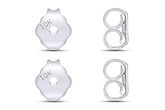 10K White Gold - Two Pair Set