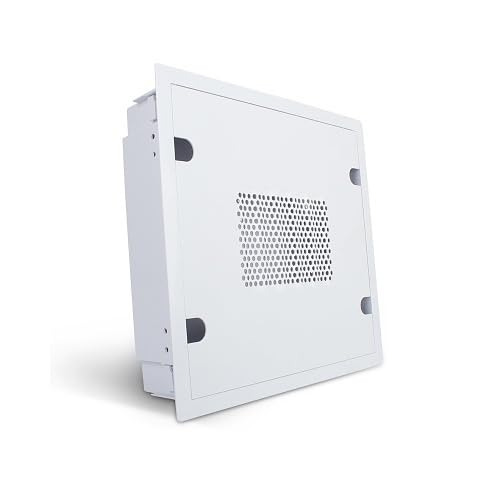 SM-RBX-14-WH VersaBox™ Recessed Dual-Layer Media Enclosure, 14x14 Inch, White, ABS Material, Flat Panel