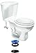 Fluidmaster 7530P8 Universal Better Than Wax Toilet Seal, Wax-Free Toilet Bowl Gasket Fits Any Drain 2 Pack