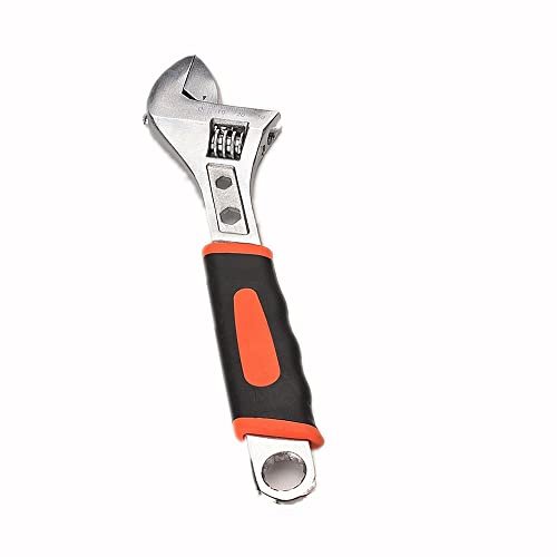 Flzosper 10-Inch Adjustable Wrench, Forged, Heat Treated, Chrome-Plated #TOP13
