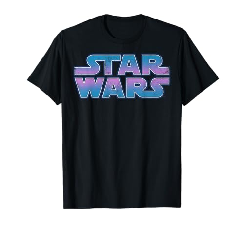 Star Wars Worn Logo t-shirt homme haut vintage geek et cinéma