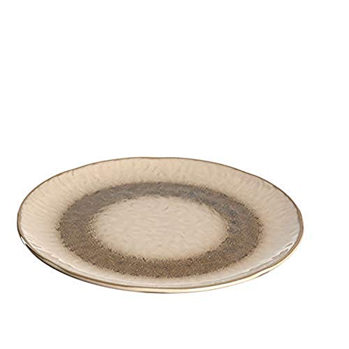 Leonardo - Matera - Kuchenteller, Frühstücksteller - Keramik - Farbe: Braun - Maße (ØxH): 23 x 2 cm