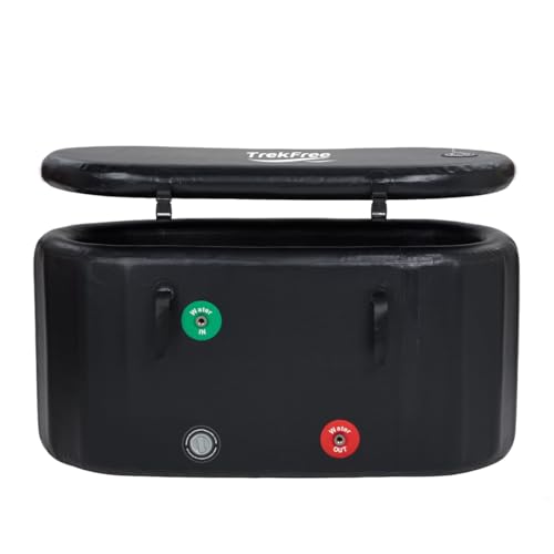 TrekFree 180-Gallon Oval Ice Bath Tub for Athletes – Portable