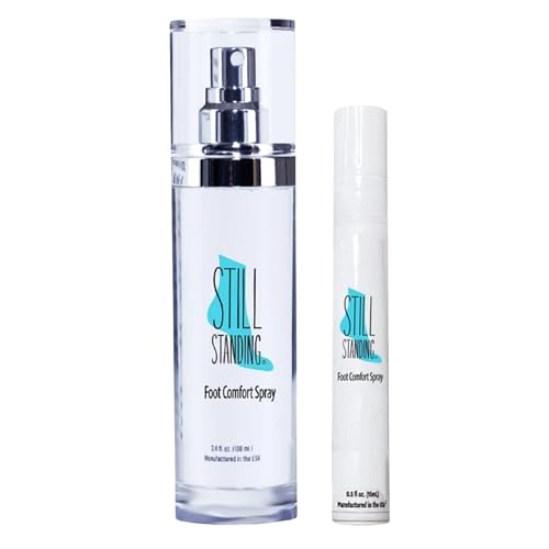 Still Standing Advance Formula Leakproof Total Comfort Set Made in USA, Cooling Menthol Foot Spray for High Heel Relief, Prevents Foot Discomfort, Footwear, Flats, Sneakers, Alternative to Inserts