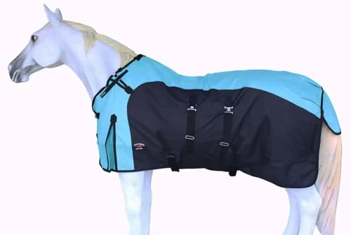 Image of 80 inch 1200D Turnout Waterproof Rain Horse Sheet Light Winter Blanket 387LG