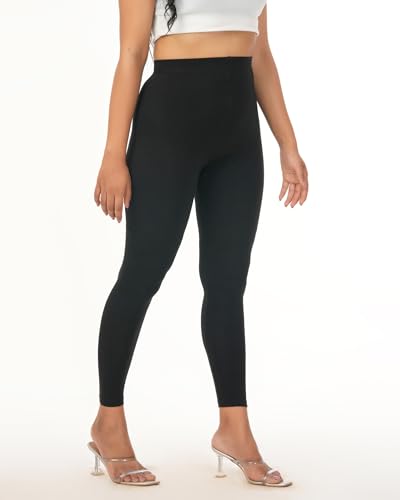 Image of Loveit Womens Solid Viscose Slim Fit Ankle Length Leggings