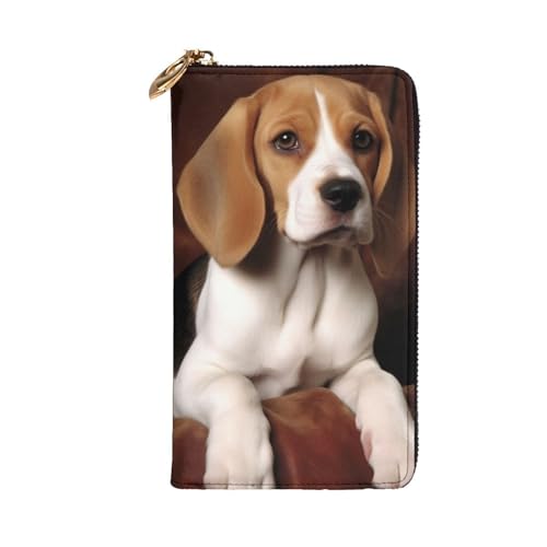 Ovely Pet Dog Beagle Wallet For Women Men Clutch Rfid Blocking Leather Wallets Large Capacity Purse Credit Card Holder Money Case With Zipper Phone Holder Long Travel Purse2