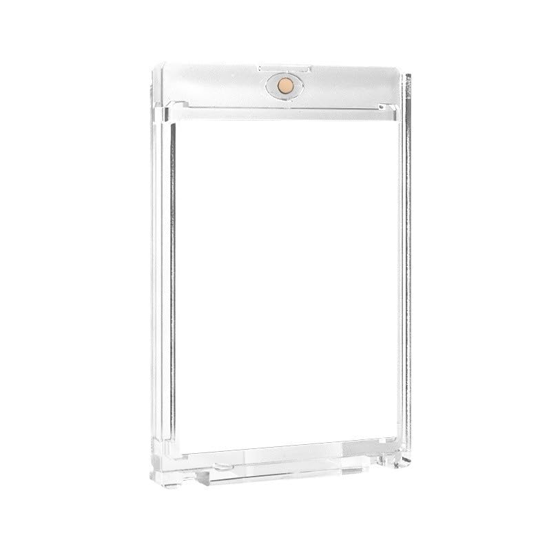 映澤 マグネットローダー カードケース ディスプレイ ローダー UVカット 35PT トレカ保護ケース ポケカ YGOカードケース 8個 (透明)