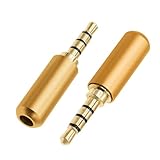 LifgWas 2 Pièces Jack 3,5mm, Connecteur Audio Souder, Fiche MéTallique Prise Casque, avec Pince De Ligne