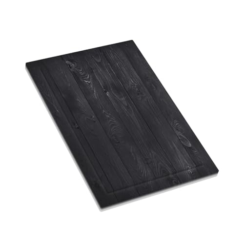 Decorative Switch Plate Covers Vintage Black Wood Plank Wooden Board 1 Gang No Device Single Blank Outlet Covers Wall Plate Light Switch Cover Plate for Farmhouse Bedroom Decor