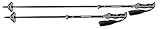 Durchmesser: 16/14mm Komperdell 1842327-02 verstellbare Touren Skistöcke Carbon Pure Vario Black - 105-135 cm