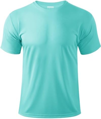Boladeci Men’s Rash Guard Swim Shirts Short Sleeve UPF 50+ UV Protection Clothing Lightweight Quick Dry SPF Sun Shirts